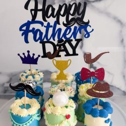 9 mini vanilla cake with fresh delicious cream