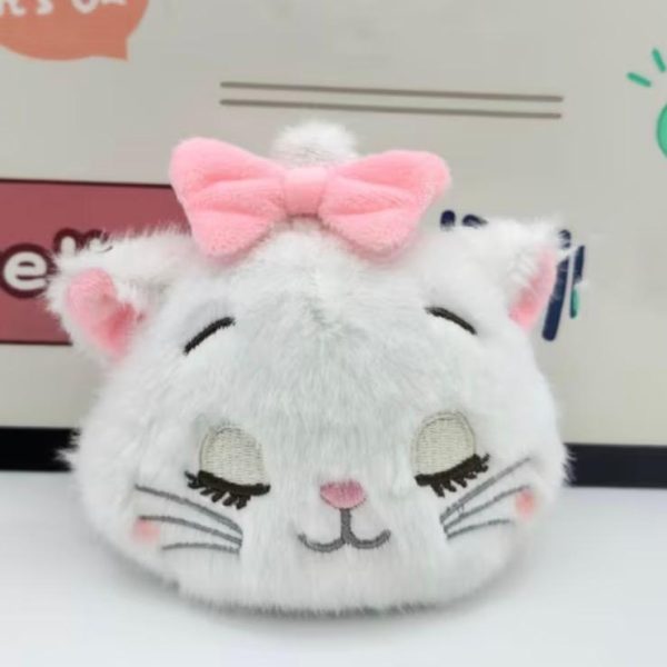 Closed Eye Cat Money Purse Bag