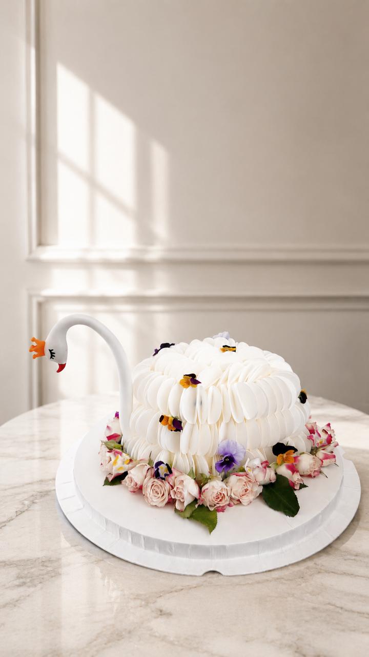 Swan cake